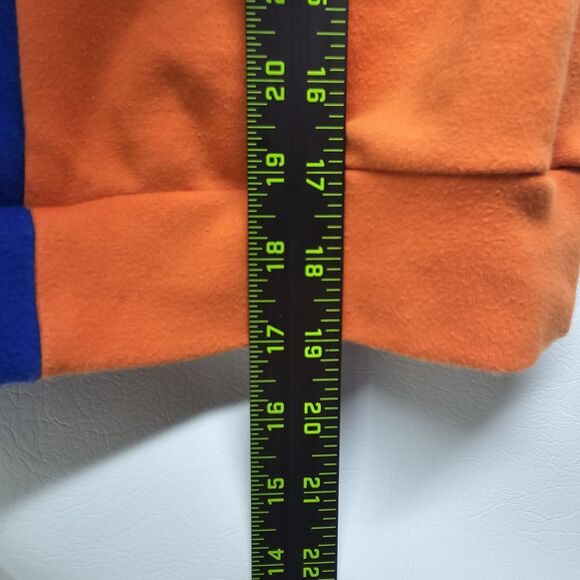 GSUWOO Orange Blue Ruched Set XS – Hoodie Joggers Streetwear Colorblock Outfit - Picture 7 of 16